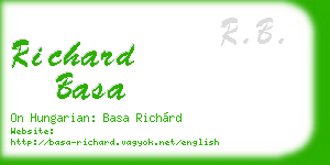 richard basa business card
