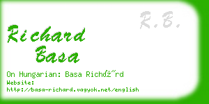 richard basa business card